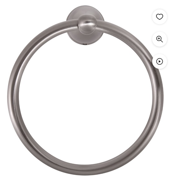Design House Ames Towel Ring in
Brushed Nickel - Picture 3 of 4